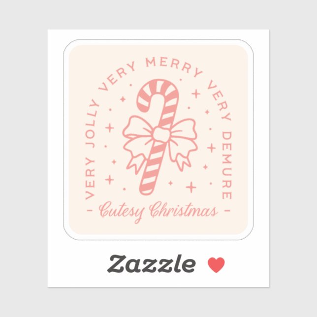 Adesivo Estética rosa-rosa-coquetel de Natal desagradável (Folha)