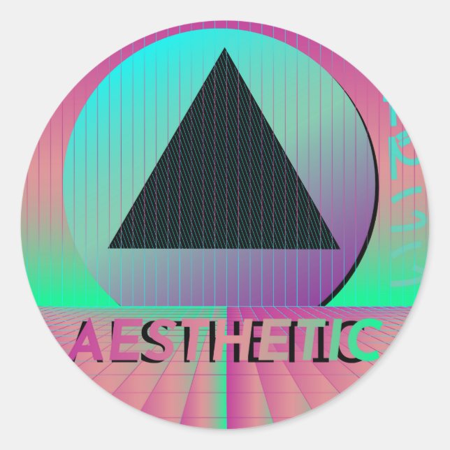 Adesivo estética vaporwave (Frente)