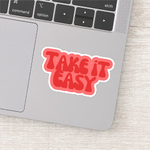 Adesivo Estético Retro Groovy "Take It Easy" 70