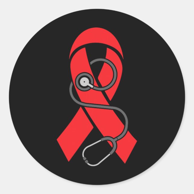 Adesivo Estetoscópio - Anemia das Células Falsiformes (Frente)