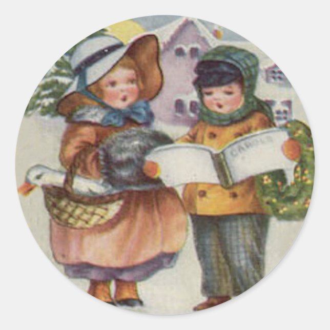 ADESIVO ESTICADOR DE NATAL - CANÇÃO DE CAROL PARA CRIANÇAS (Frente)