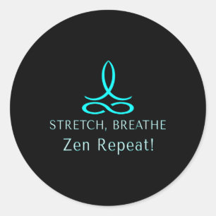Adesivo Esticar Respirar Zen Repetir Bem-Estar Consciente