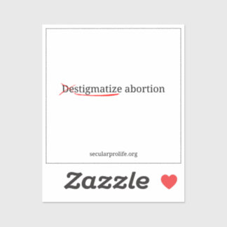 Adesivo estigmatize o aborto