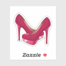 Estiletas de alto salto rosa-avermelhado