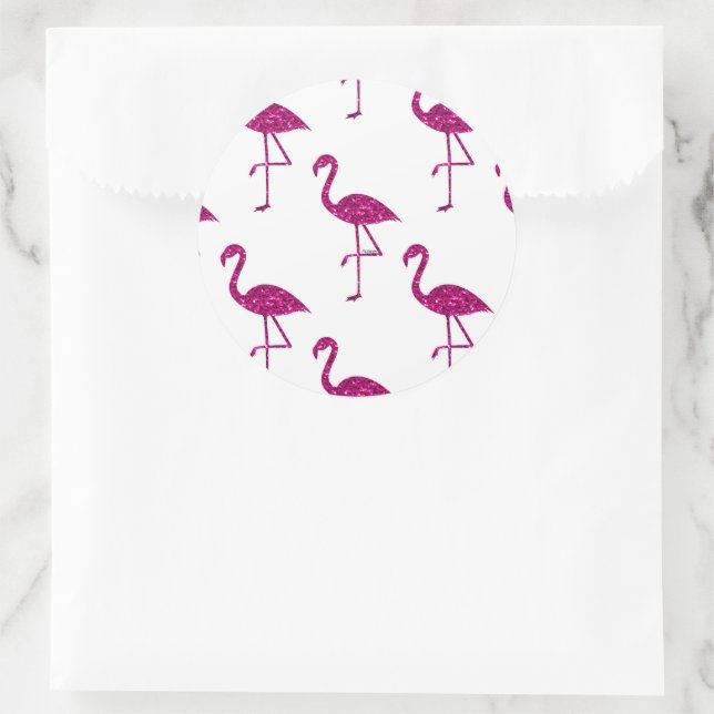 Adesivo Estilhaço brilhante flamingo Pink brilha (Bolsa)