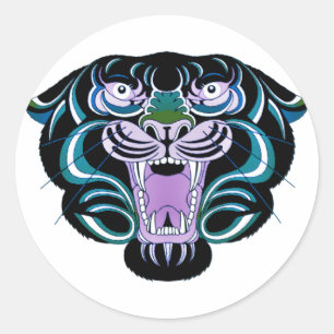 Adesivo Estilo 2 do tigre