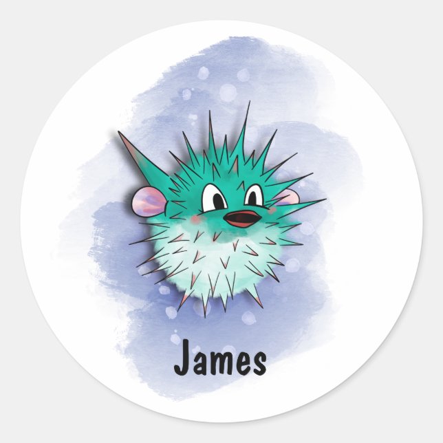 Adesivo estilo aquarela (Frente)