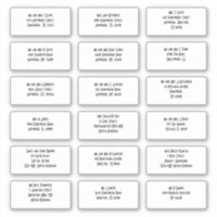 Estilo Art Deco 18 Nomes Individuais Convidados En