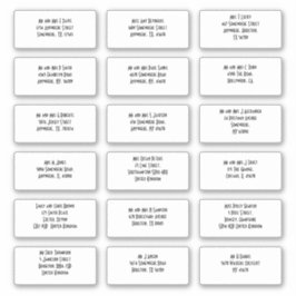 Adesivo Estilo Art Deco 18 Nomes Individuais Convidados En