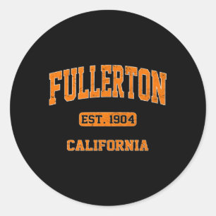 Adesivo Estilo atlético do estado do Fullerton California