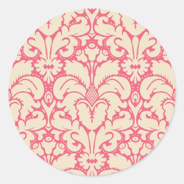 Adesivo Estilo barroco damask background 2 (Frente)