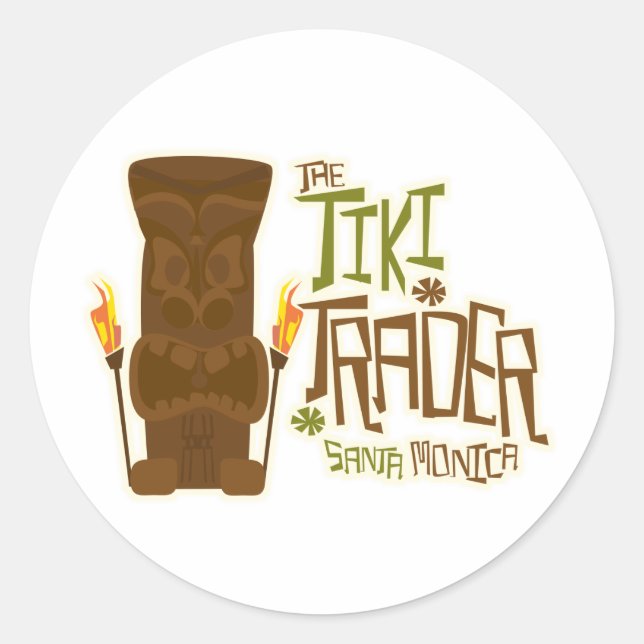 Adesivo Estilo Básico do Tiki Trader (Frente)