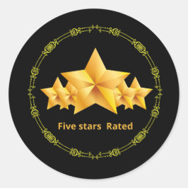 Adesivo estilo Bracelet classificado com cinco estrelas