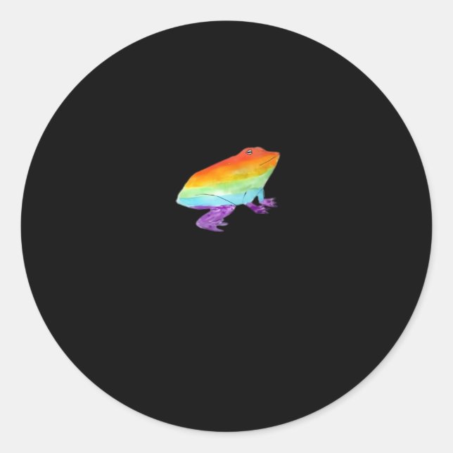 Adesivo Estilo Clássico Goblincore Sapo Gay (Frente)