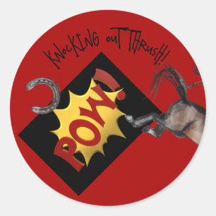 Adesivo estilo cômico BATENDO fora da corrente