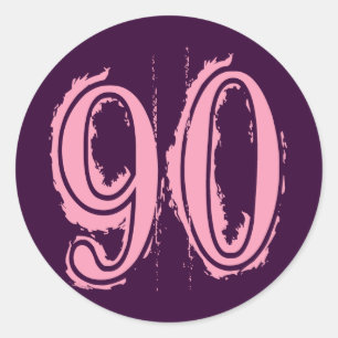 Adesivo Estilo cor-de-rosa número 90 do Grunge
