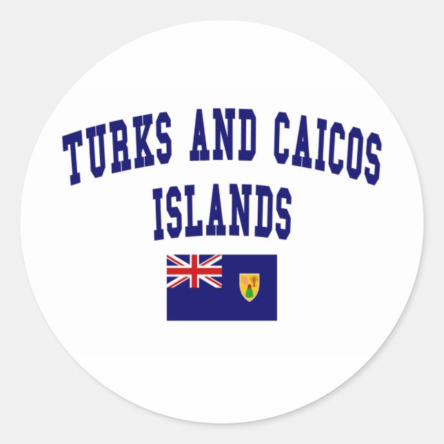 Adesivo Estilo das Ilhas Turcas e Caicos (Frente)
