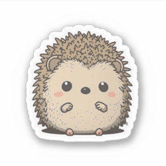 Adesivo Estilo de animação bonitinho Vinheta Hedgehog