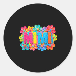 Adesivo Estilo de argila groovy mimi com design floral col