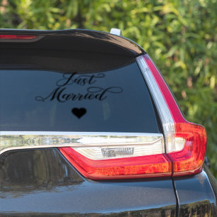 Adesivo Estilo de Caligrafia do recem casados Decal