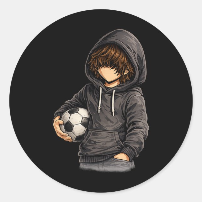 Adesivo Estilo de capuz Rock On Futebol  (Frente)