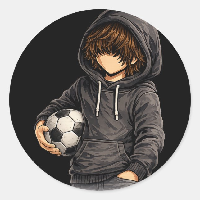 Adesivo Estilo de capuz Rock On Futebol Péll  (Frente)
