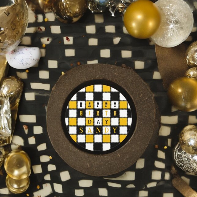 Adesivo Estilo de Conselho do Xadrez (Chess birthday party theme sticker,birthday party sticker,gift pack,envelope,return gift sticker)