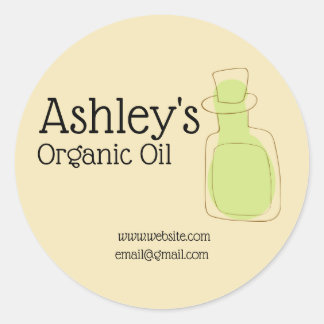 Adesivo Estilo de Design de Óleo Orgânico Personalizado