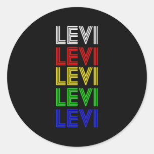 Adesivo Estilo de Nome Personalizado Levi Por Mel