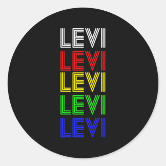Adesivo Estilo de Nome Personalizado Levi Por Mel