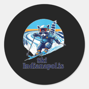 Adesivo Estilo De Retro Estilo Raccoon Em Indianápolis Ind