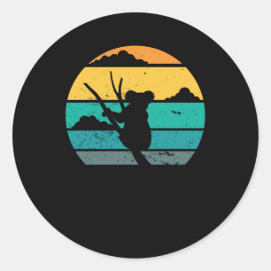 Adesivo Estilo de Retro Koala Presente de Urso Koala