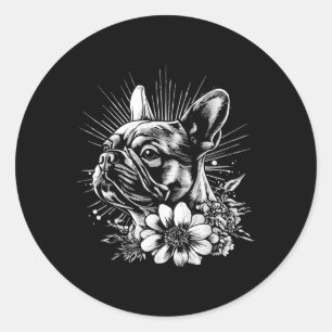 Adesivo Estilo de Tatuagem do Sobrelogue do Cão-Bulgue Fra