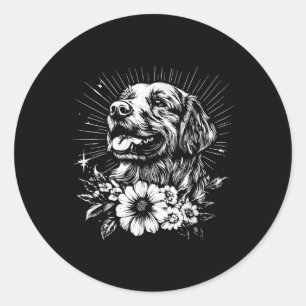 Adesivo Estilo de Tatuagem Ouro do Lover Retriever Cão Ret