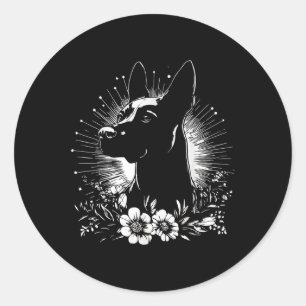 Adesivo Estilo de Tatuagem por Sobrecarga do Cão Malinois