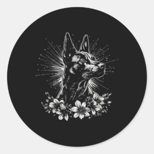 Adesivo Estilo de Tatuagem por Sobrecarga do Cão Malinois