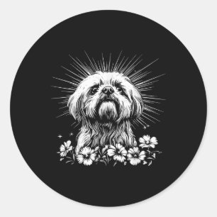 Adesivo Estilo de Tatuagem por Sobrecarga do Cão Shu Tzu R
