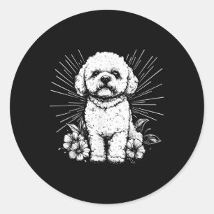 Adesivo Estilo de Tatuagem Retroativa Bichon Frise Cog Lov