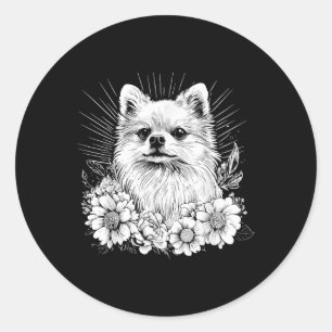 Adesivo Estilo de Tatuagem Retroativa Pomerânia Cão Lover