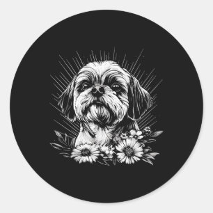 Adesivo Estilo de Tatuagem Retroativa Shih Tzu Dog Lover