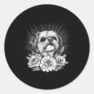 Adesivo Estilo de Tatuagem Retroativa Shih Tzu Dog Lover _