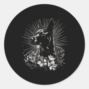 Adesivo Estilo de Tatuagem Sobrevoando o Cão Retroativo Be