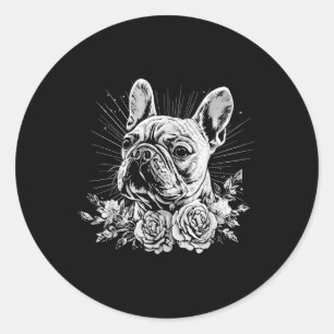 Adesivo Estilo de Tatuagem Sobrevoar o Buldogue Francês Re