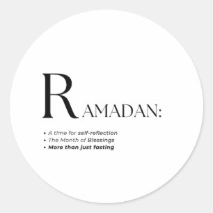 Adesivo Estilo de texto do dicionário Ramadã