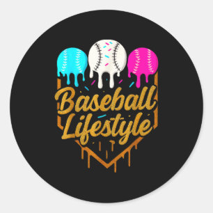 Adesivo Estilo de vida de beisebol, Sorvete de gotejamento