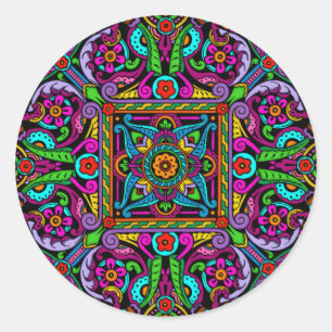 Adesivo Estilo de Vidro Manchado Bohemiano
