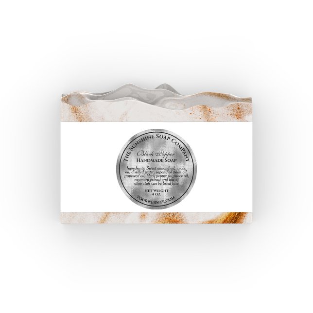 Adesivo Estilo de vinheta cosmética em folha prateada teci (Criador carregado)