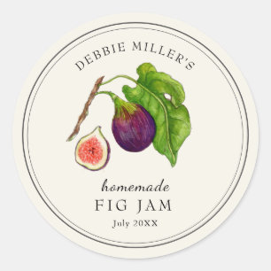 Adesivo Estilo de vinheta Fig Jam on Off White