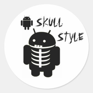 Adesivo ESTILO do CRÂNIO do Android