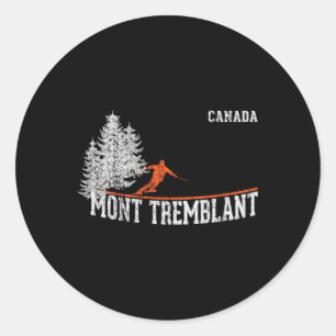 Adesivo Estilo dos anos 80 Mont Tremblant Can. Esqui Vinta